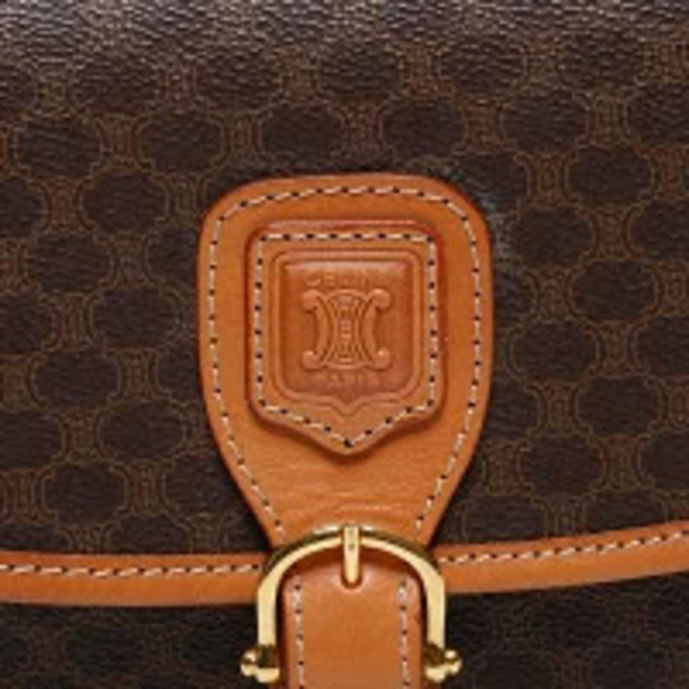 Celine Macadam Shoulder Bag Brown - Picture 9 of 13